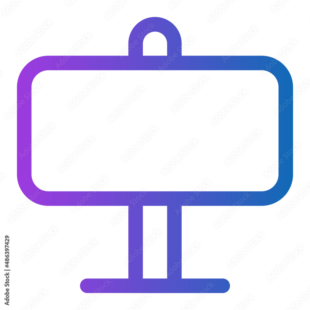 billboard gradient icon billboard gradient icon