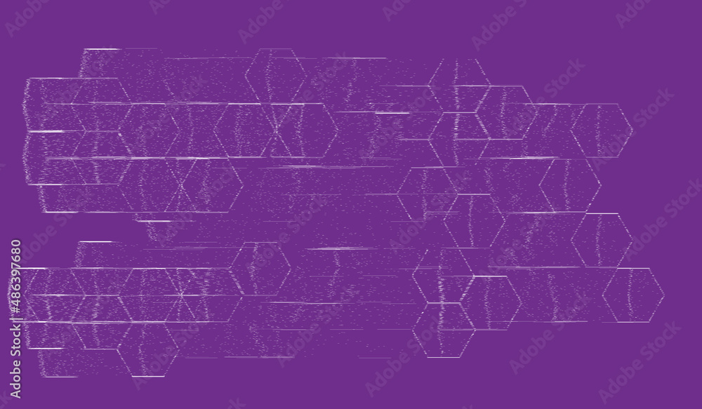An illustration of technology hexagon pattern background
