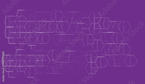 An illustration of technology hexagon pattern background