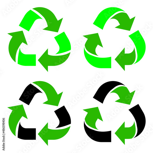 Arrows recycling, great design for any purposes. Ecology concept. Vector illustration. stock image. 