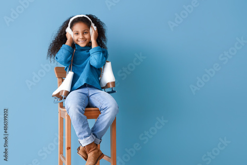 Little African-American gir...