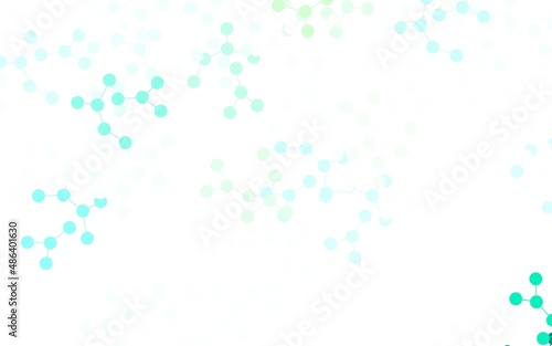 Light Blue, Green vector template with artificial intelligence structure. © smaria2015