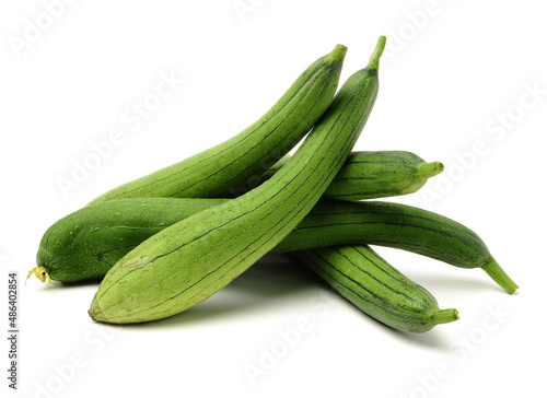 Fotografie fresh loofah on the white background