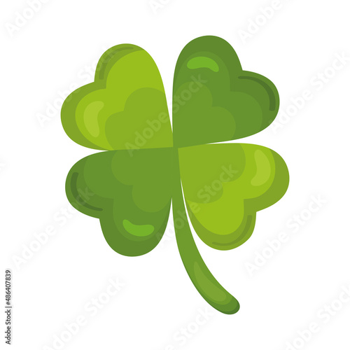 clover of fortune with four leaves