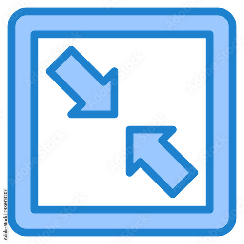 resize blue style icon