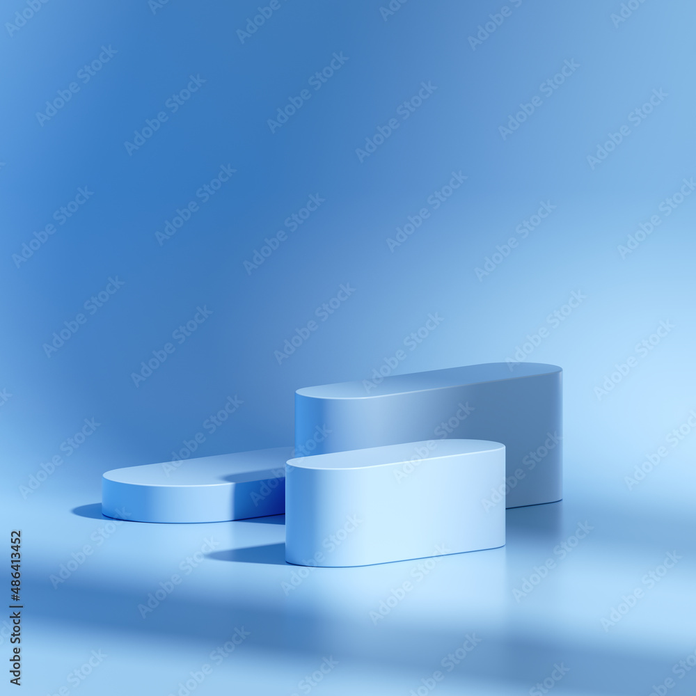 3D rendering Mock up geometric shape podium for product design, minimal display. 3D rendering Mock up geometric shape podium for product design, minimal display.