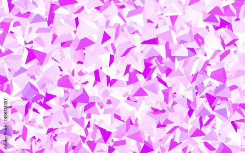 Light Purple, Pink vector background with polygonal style.