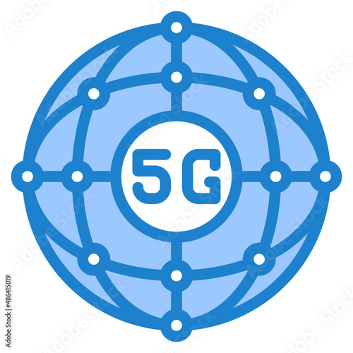 network blue style icon