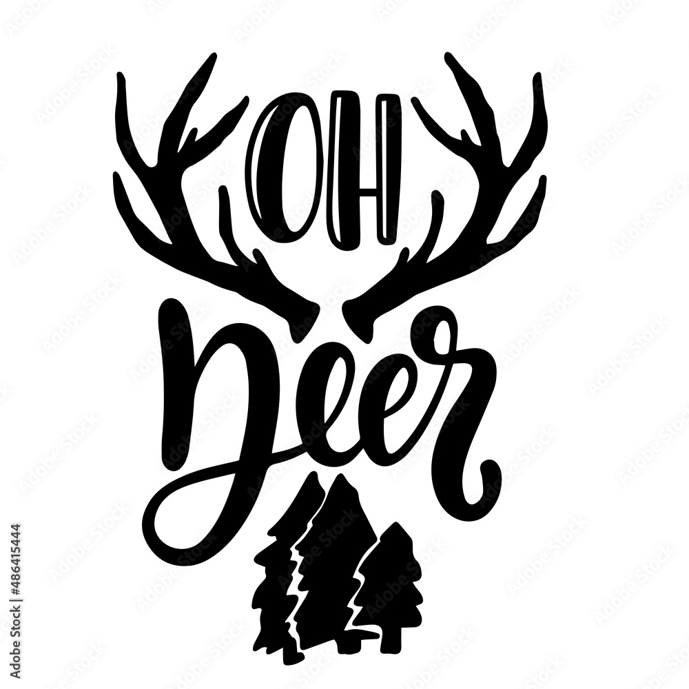 oh deer inspirational quotes, motivational positive quotes, silhouette