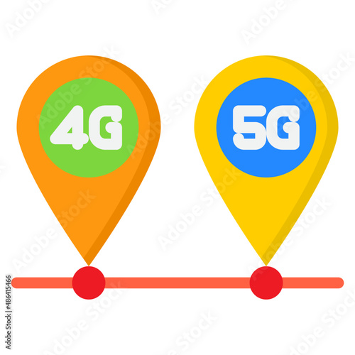 navigation flat style icon