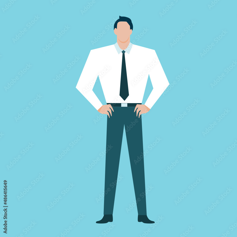 Business man in  standing.