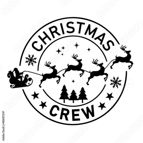 christmas crew inspirational quotes, motivational positive quotes, silhouette arts lettering design