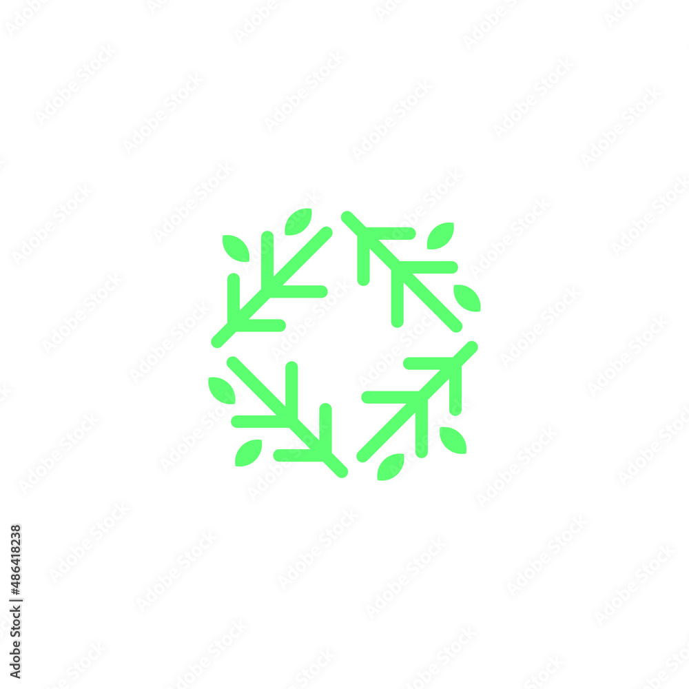 Green Tree Branch with Leaf Leaves Logo Design Vector Green Tree Branch with Leaf Leaves Logo Design Vector