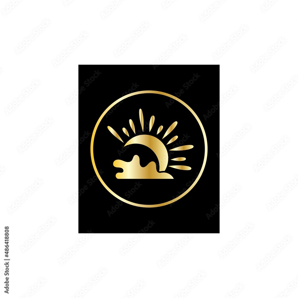 Sun Vector illustration Icon template design Sun Vector illustration Icon template design
