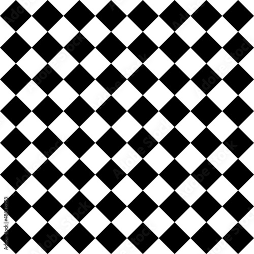 Diamond-shaped black and white quadrangle.Decorative Wallpaper Background