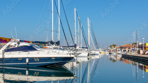 sailboats in a French Riviera Marina