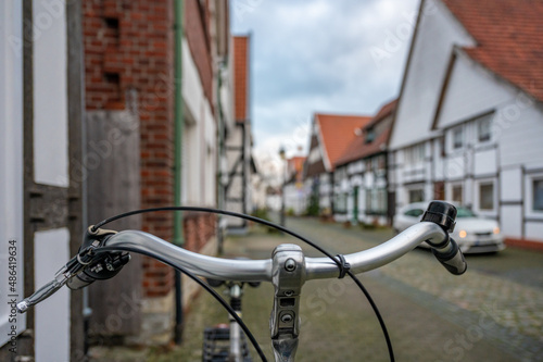 Fahrrad in einer Strasse von Wiedenbrück photo