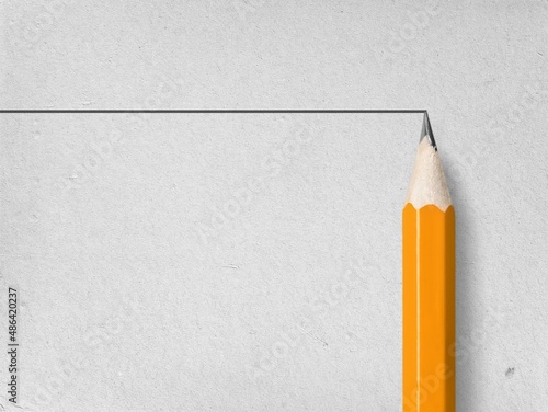 Wooden pencil draws. Stability or stagnancy in business market.