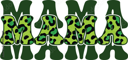 lucky mama st Patrick's sublimation design 