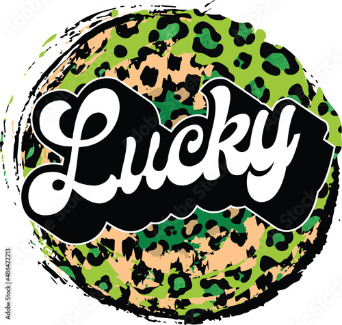 vintage lucky sublimation design