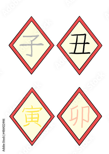 Free Download 十二支(子・丑・寅・卯) - GFXLoad