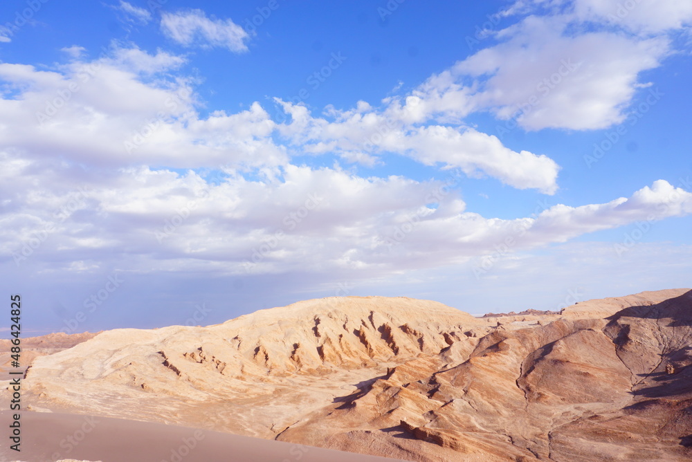 Naklejka premium チリにあるアタカマ砂漠の月の谷