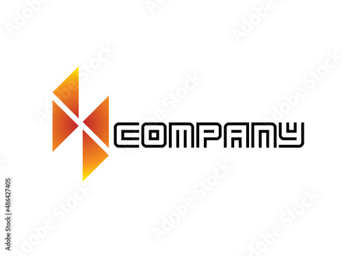 vector letter F logo for company