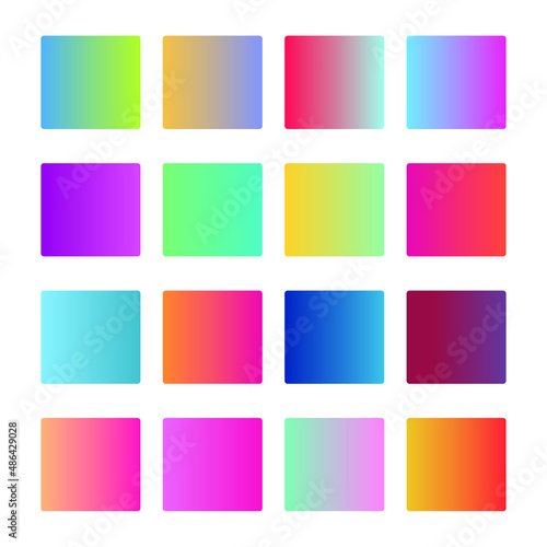 Colourful Gradient set collection Shin Luxury Bright
