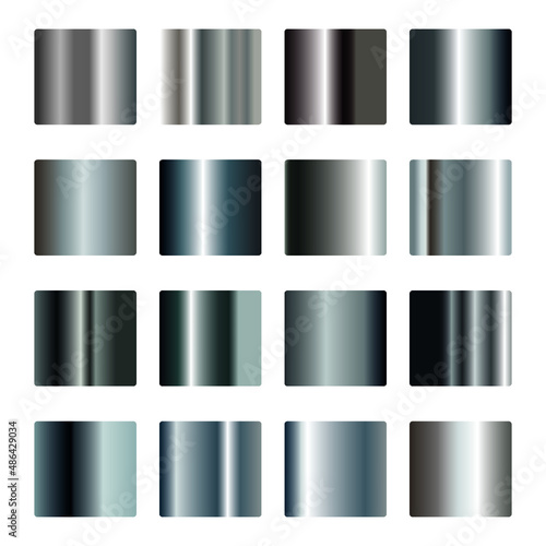 Silver Metal Gradient set collection Shin Luxury Bright
