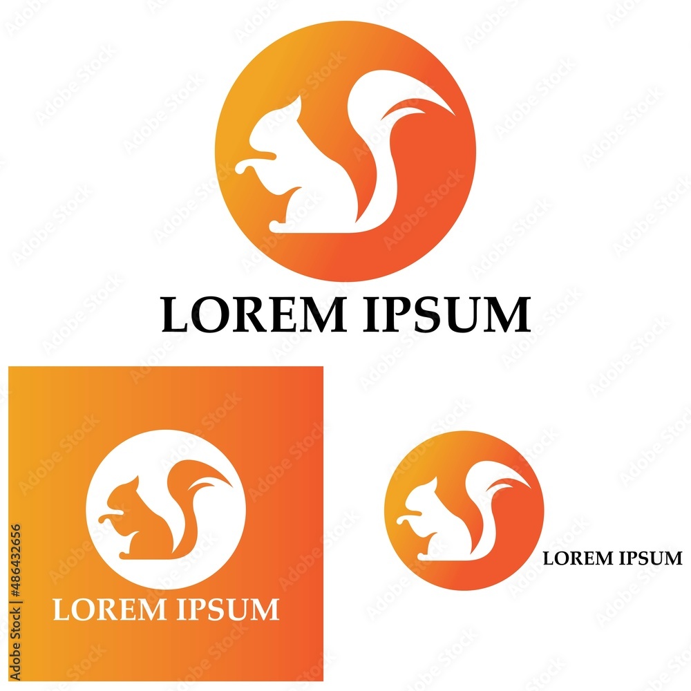 Squirrel symbol illustration vector icon background Squirrel symbol illustration vector icon background