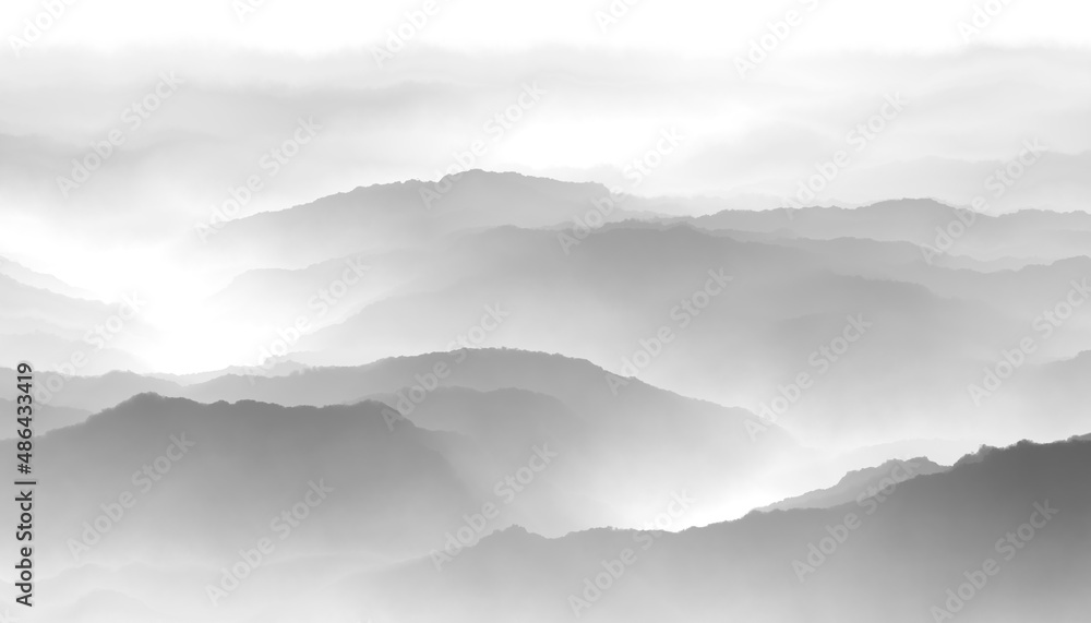 Fototapeta premium clouds in the mountains