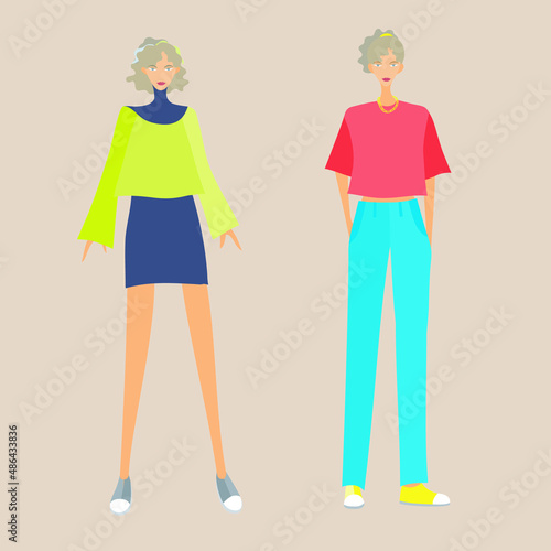 Casual street fashion for girl