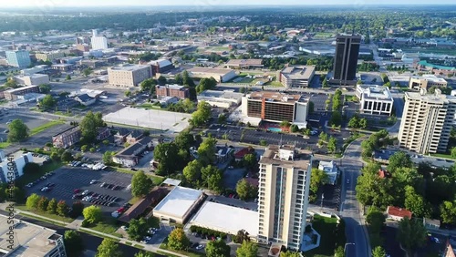 Springfield, Missouri, Downtown, Amazing Landscape, Aerial Flying