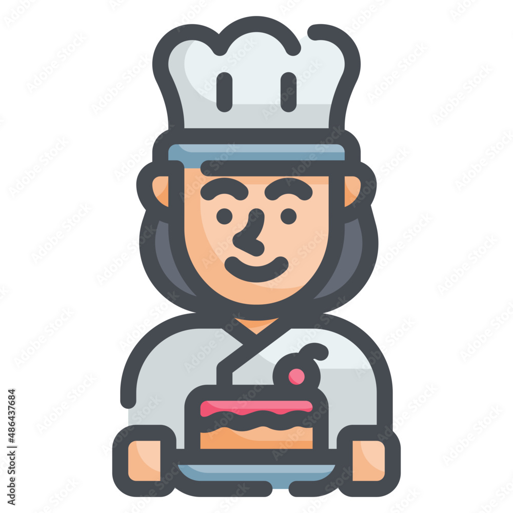 baker line icon baker line icon