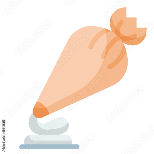 pastry flat icon