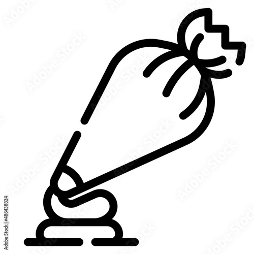 pastry line icon