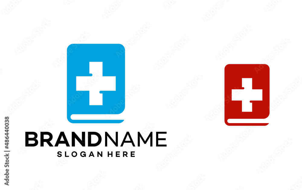 Obraz premium Book Health Medical Template Design Vector