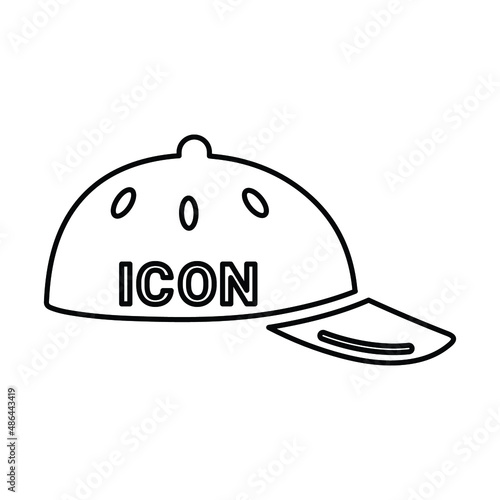 Cap, fashion, sports line icon. Outline vector.65