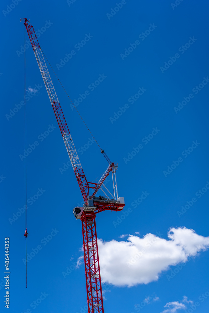 industrial crane against the blue sky industrial crane against the blue sky