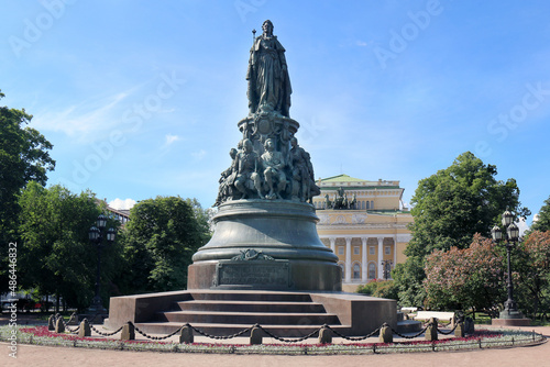 Monument to Catherine the Great, Saint - Petersburg, Russia