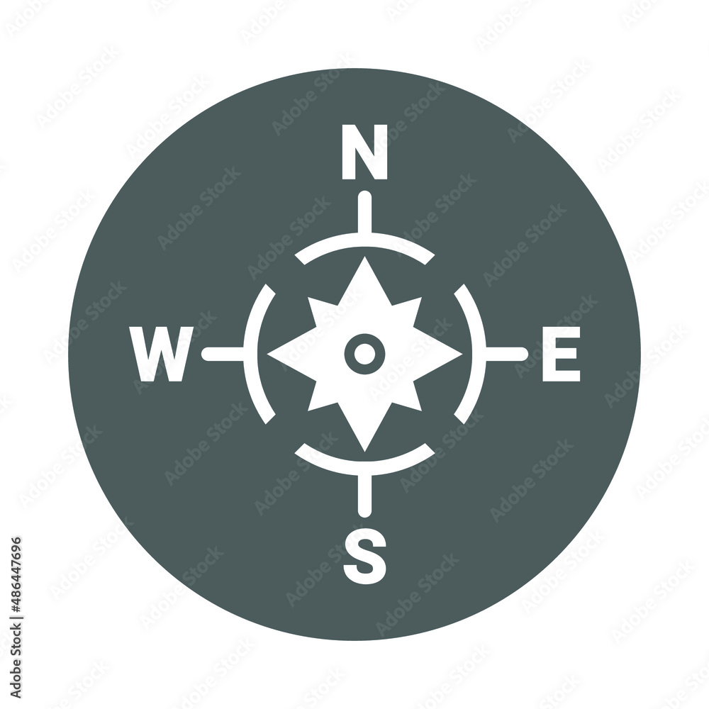 Compass, direction icon. Gray vector sketch.65 Compass, direction icon. Gray vector sketch.65