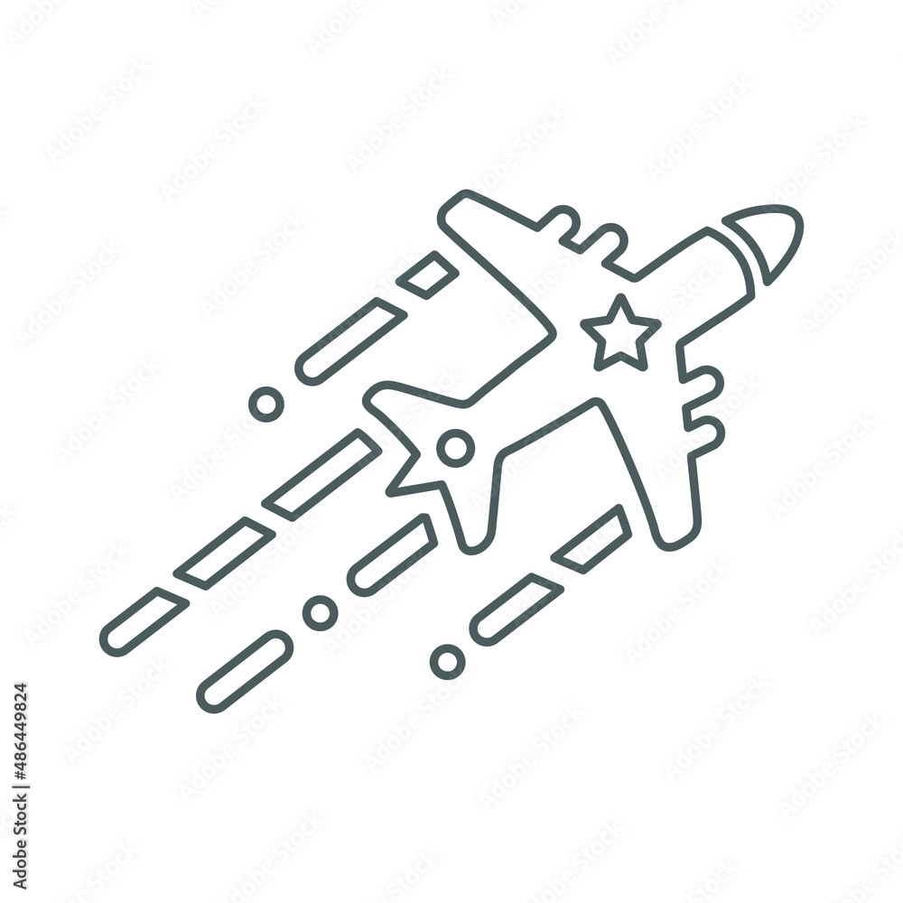 Flight, airplane outline icon. Line art sketch.65 Flight, airplane outline icon. Line art sketch.65