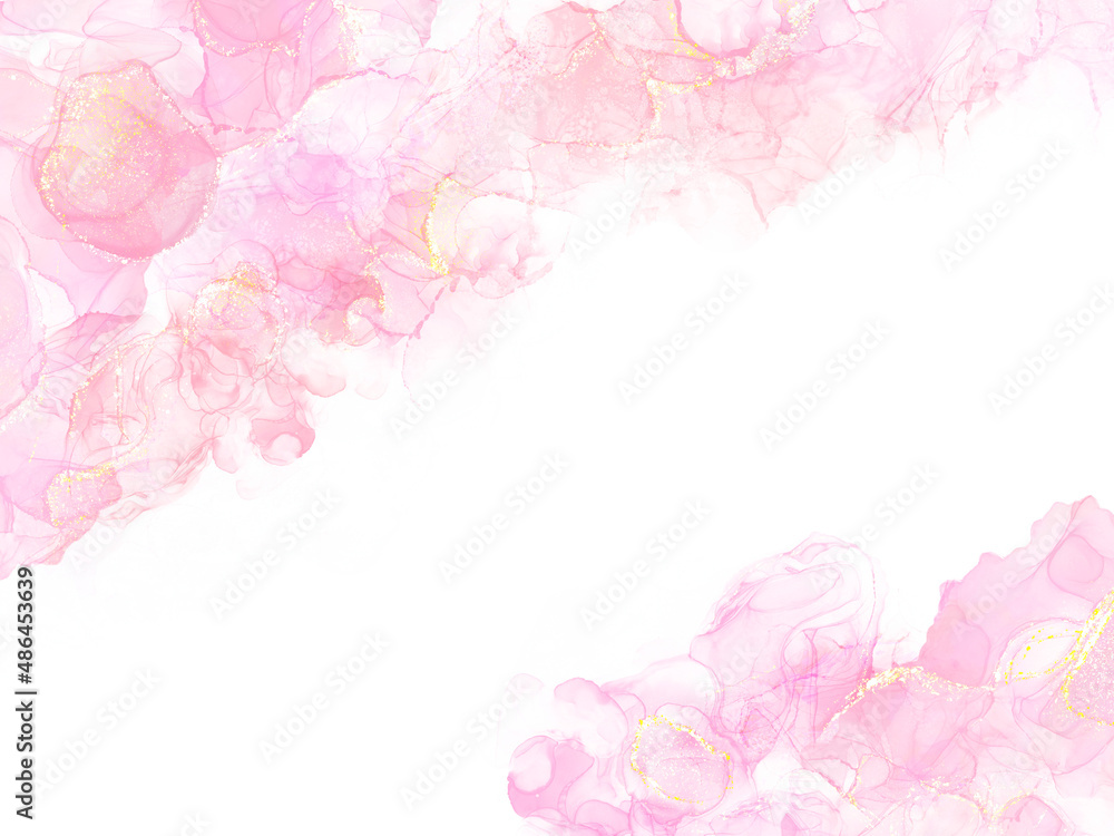桜色のアルコールインクの背景素材