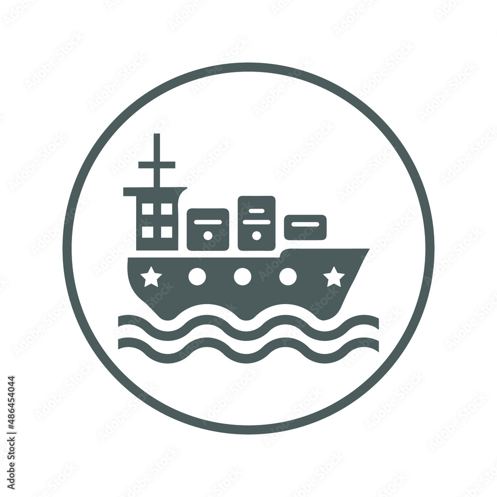 Ship, boat icon. Gray vector sketch.65 Ship, boat icon. Gray vector sketch.65