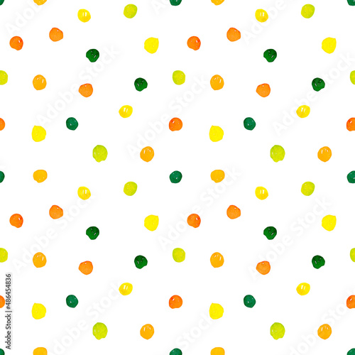 Seamless pattern of watercolor dot, design for wallpaper, background, fabric print