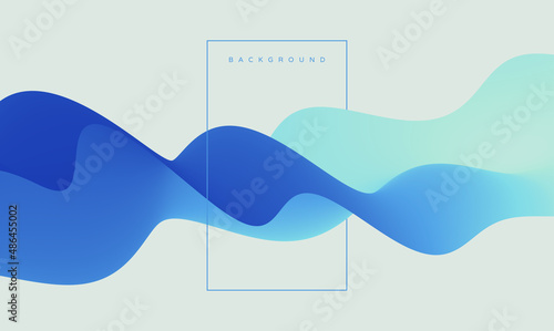 Fotografia 3D abstract wavy background with modern gradient colors