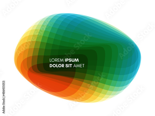 Abstract geometric design. Vector illustration made of various overlapping elements. Applicable for banners, placards, posters or flyers.