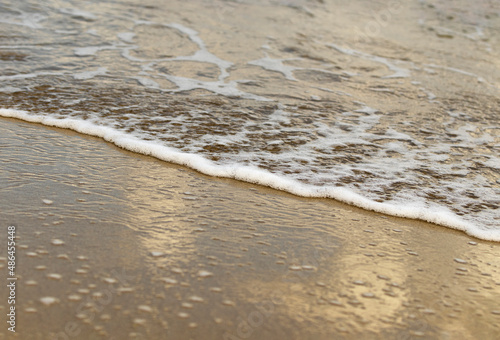 Sand of Beach and Soft Wave background, Copyspace