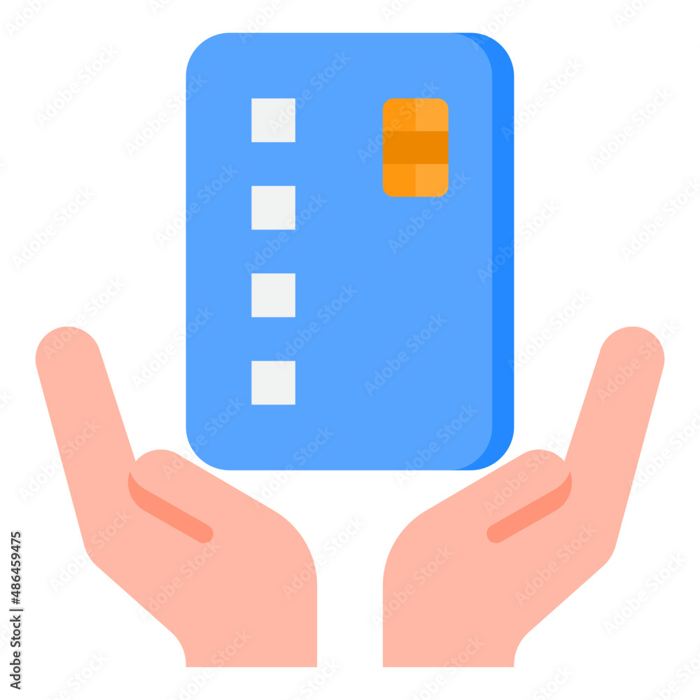 credit card flat style icon credit card flat style icon