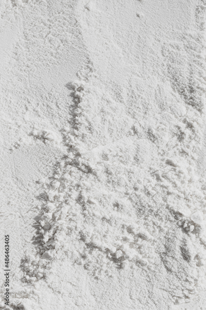Fototapeta premium White abstract powder texture , background closeup